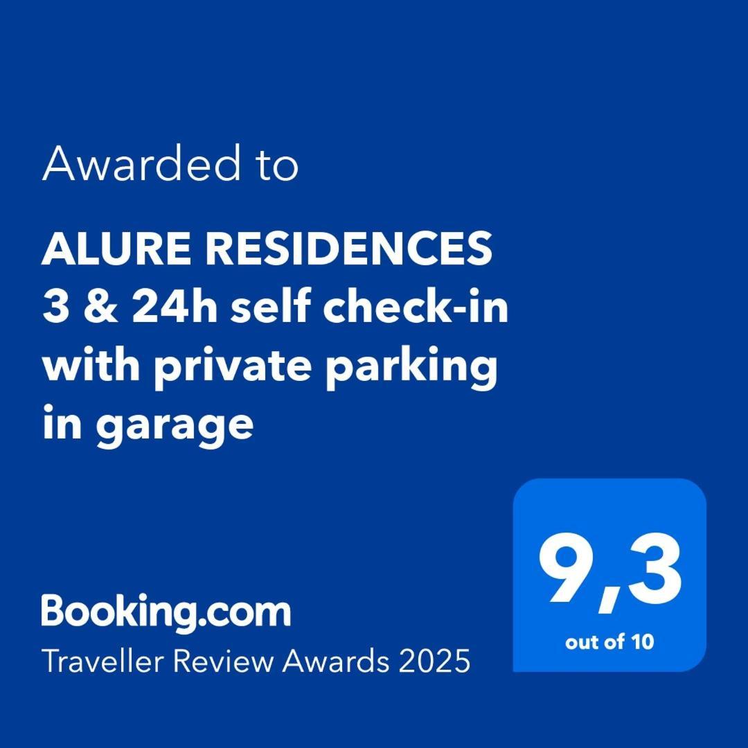 Alure Residences 3 & 24H Self Check-In, Parking In The Garage In The Apartment Building Included, New Building, Terrace, Green Location With A Forest Park With A Lake, Children'S Playground Besztercebánya Kültér fotó